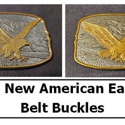 (2) New "Vintage" American Eagle Belt Buckle