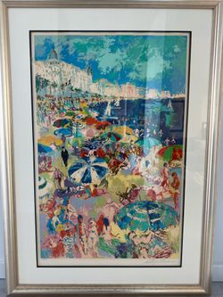 Leroy Neiman “Beach At Cannes” Limited Edition Art Work