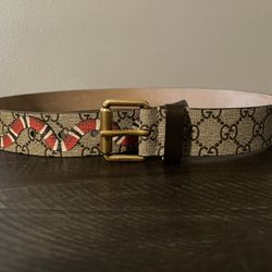 GG Supreme belt with Kingsnake print