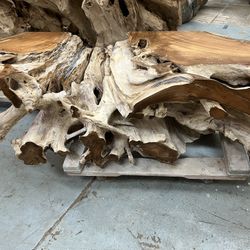 Low Teakwood Console Entry Table 70”-17.5”-19”