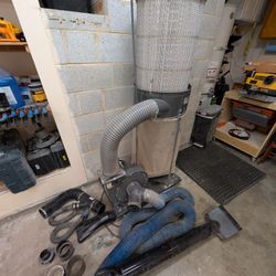 Harbor Freight 2.5HP dust collector with upgrades