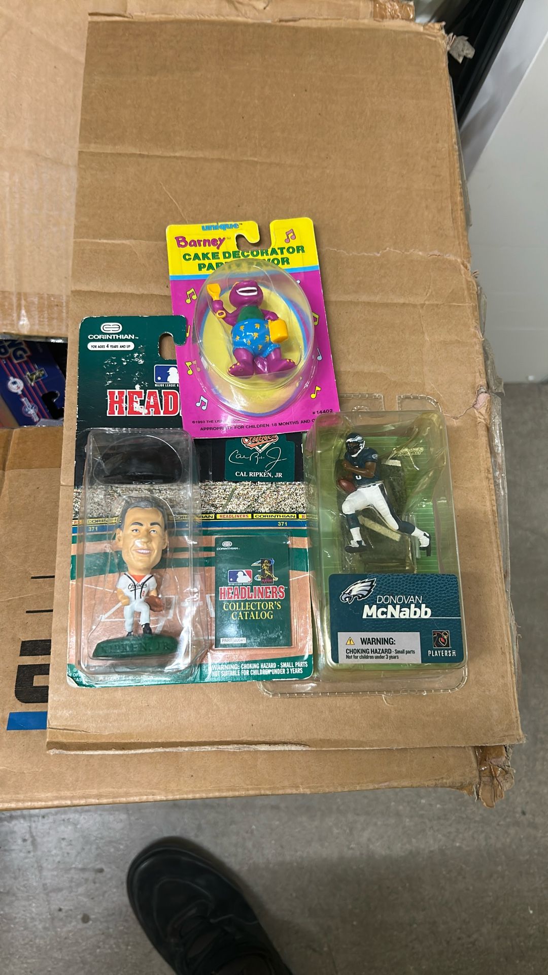 Cake Topper Toys  Barney Baseball Football