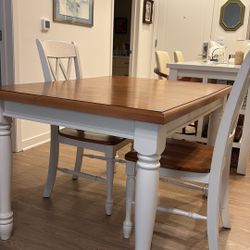 Dining Room Table With 6 Chairs and Leaf 