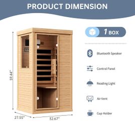 1-Person Indoor Infrared Sauna