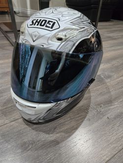 Shoei RF-1000 Helmet Blue Visor Size Medium