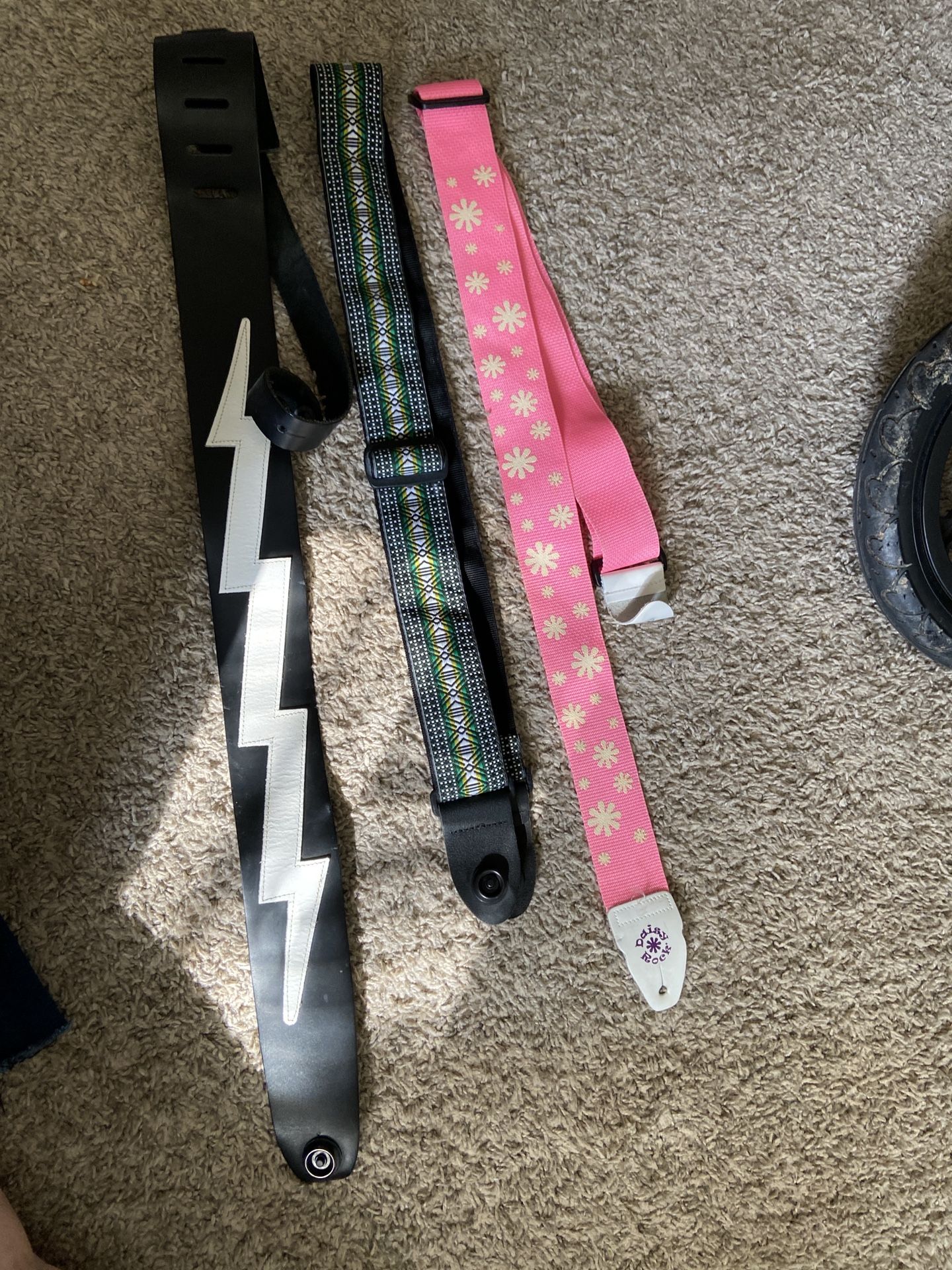 Three Guitar Straps