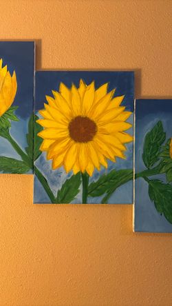 Canvas Panel  Hand Painted 