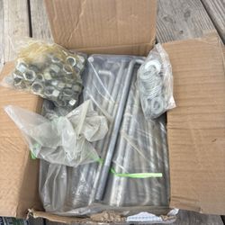 New 1/2in. x 10 in. Galvanized Anchor Bolt with Nuts and Washers (50- Pack)