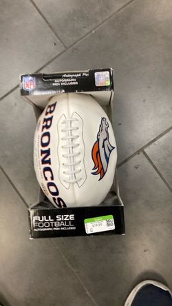 Denver Broncos NFL Full Size Autograph Football