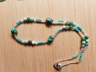 Turquoise and aventurine necklace