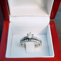 Engagement Ring & Wedding Band