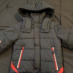 F.O.G. Boys Puffer Jacket – Hooded – Size Small (8)