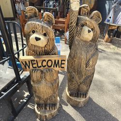 48" Tall Bear Carvings