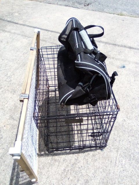 Dog Cage +Gate+Carrier 30.00