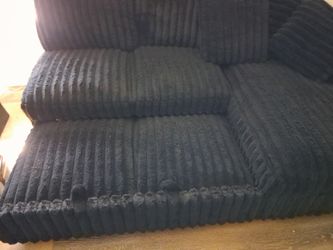 Black Fur Sleeper couch