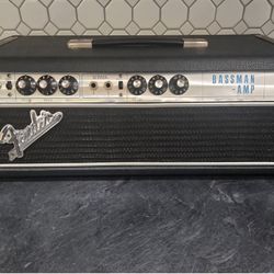 Vintage 1968 Fender Bassman 2 Channel 50 Watt Drip Edge Guitar Tube Amp Head