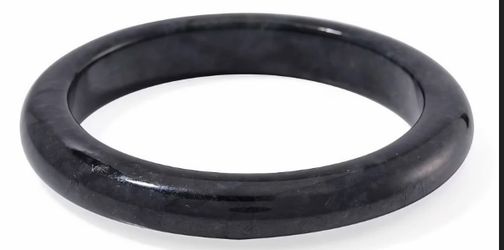 Black Jade Bangle Bracelet
