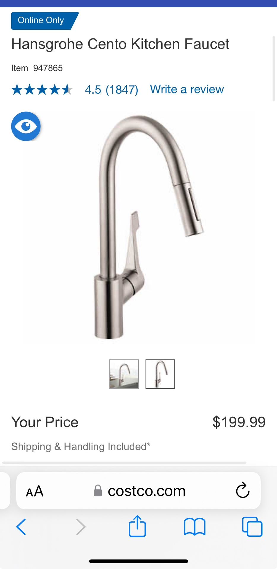 Hansgrohe Cento Kitchen Faucet