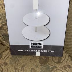 Marble Serving Stand 