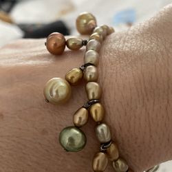 7” Cultured Colored Pearl Bracelet 