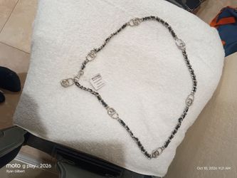 Michael Kors Chain Link Belt with MK Logo