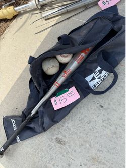 Bat, Bat Bag & Softballs