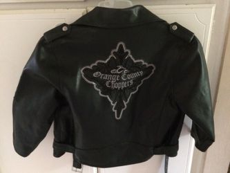Orange county choppers faux leather jacket size 5/6