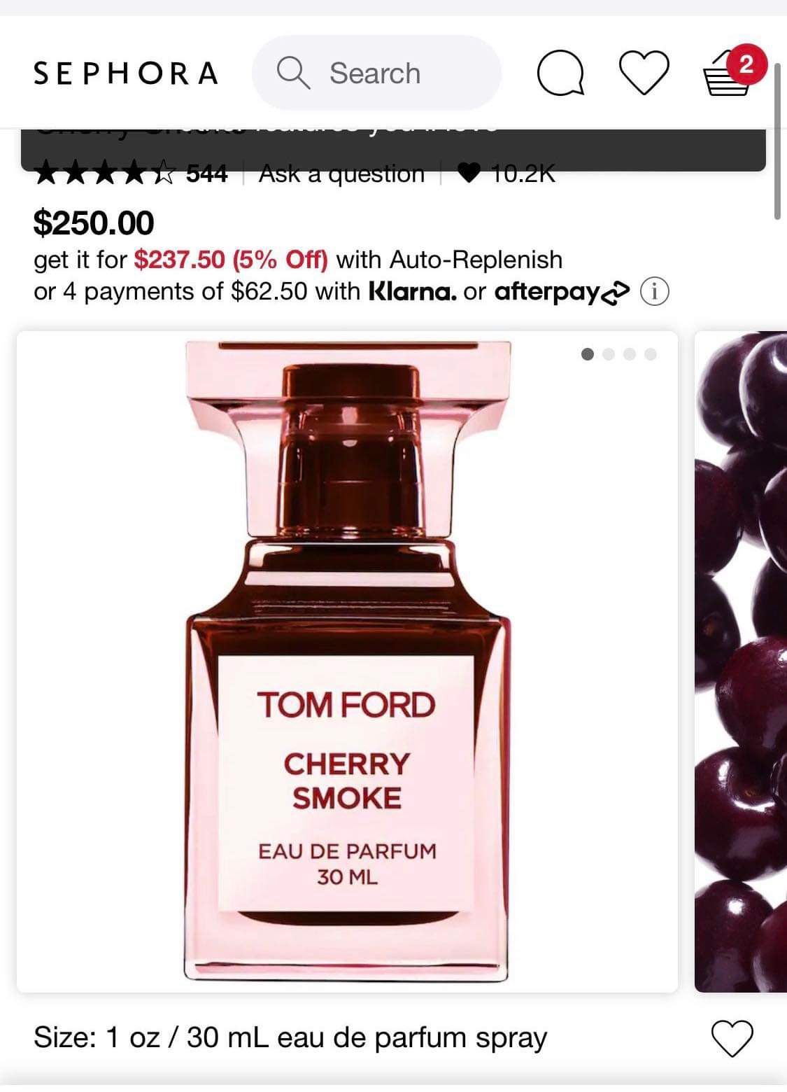 Tom Ford Perfume Cherry Smoke