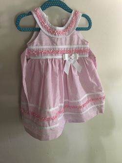 Baby girl pink dress 12 months