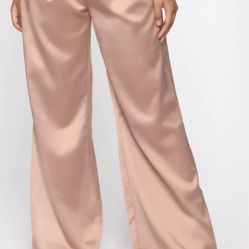 Satin Like Material Pants 