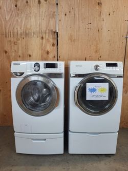 🇺🇸SALE! Samsung Front Load Washer Dryer Electric Set-Warranty Included