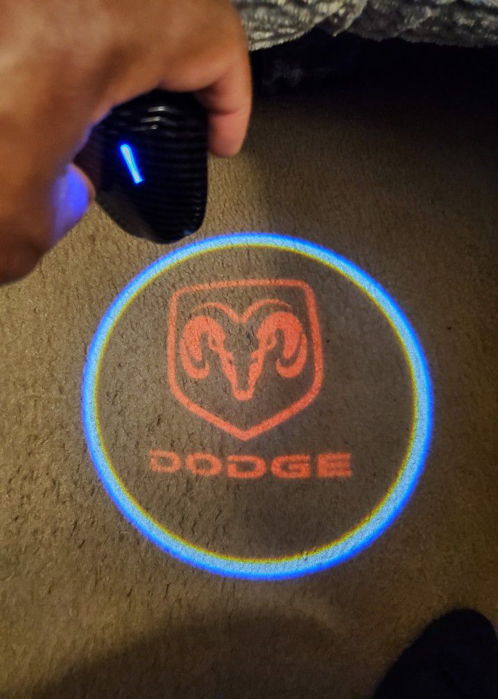 Dodge Projector Door Lights Rechargeable Brand New 