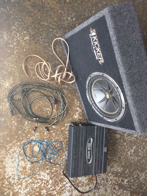 Car audio subwoofer and amplifier - will not disappoint