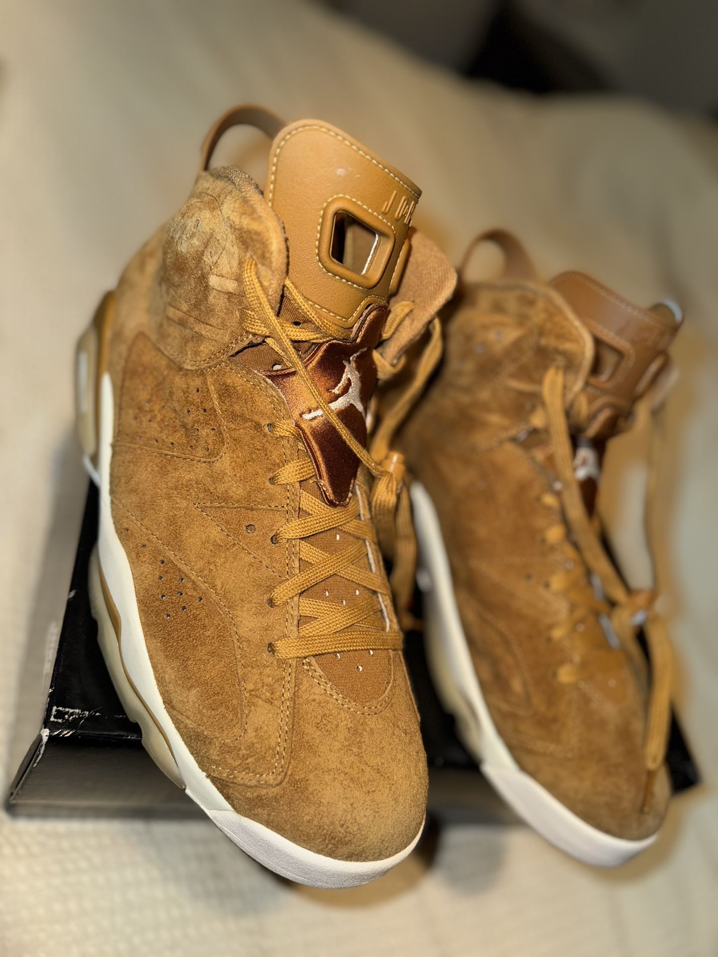 Jordan 6 retro wheat size 12