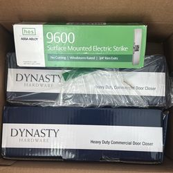 Brand New Commercial Door Closers + Electric Strike!