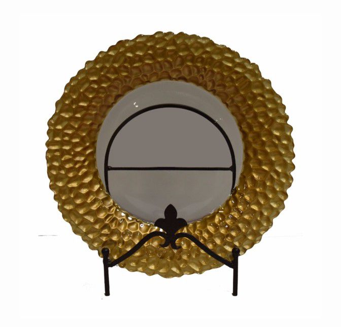 Glass decoration plate ( stand not included)