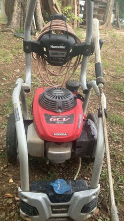 Home light 3100 psi pressure washer has 190 cc Honda motor works great