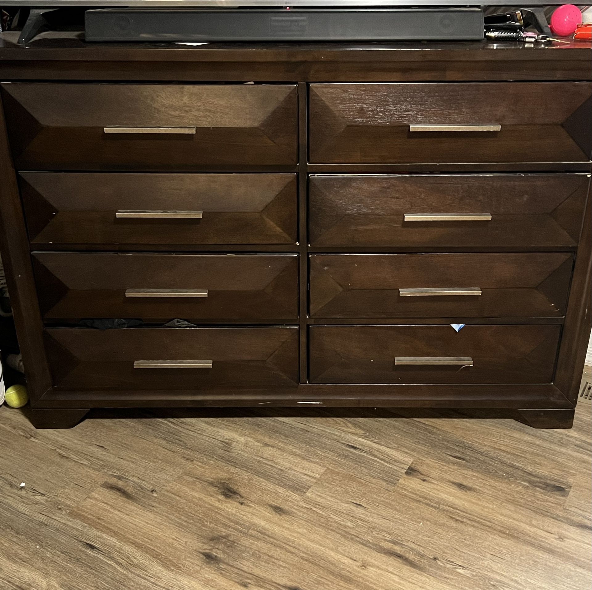 Dresser W/ Mirror and 2 Nightstands