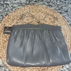 Vintage Leather Ande Clutch Bag With ORIGINAL TAGS
