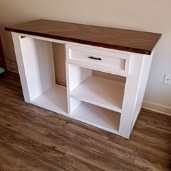 Custom Tbl With Opening For Fridge 