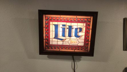 Lite Beer Miller Brewing co, 1986 light