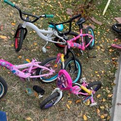 4 little kids bikes 