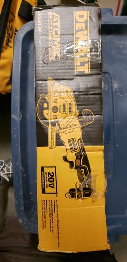 DeWalt DCS571P1 Atomic 20V MAX* Brushless 4-1/2" Circular Saw Kit