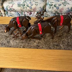 Handmade Wooden Reindeer 