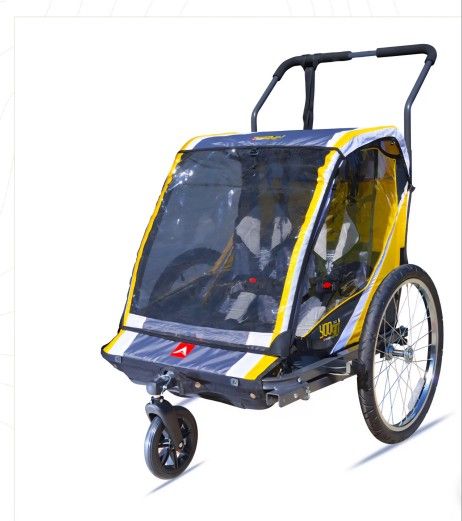 Premium Bike Trailer & Stroller For 2 Kids