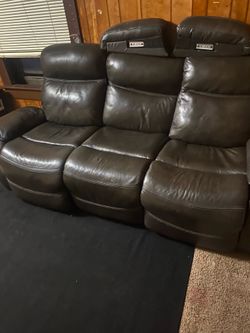 Leather couch