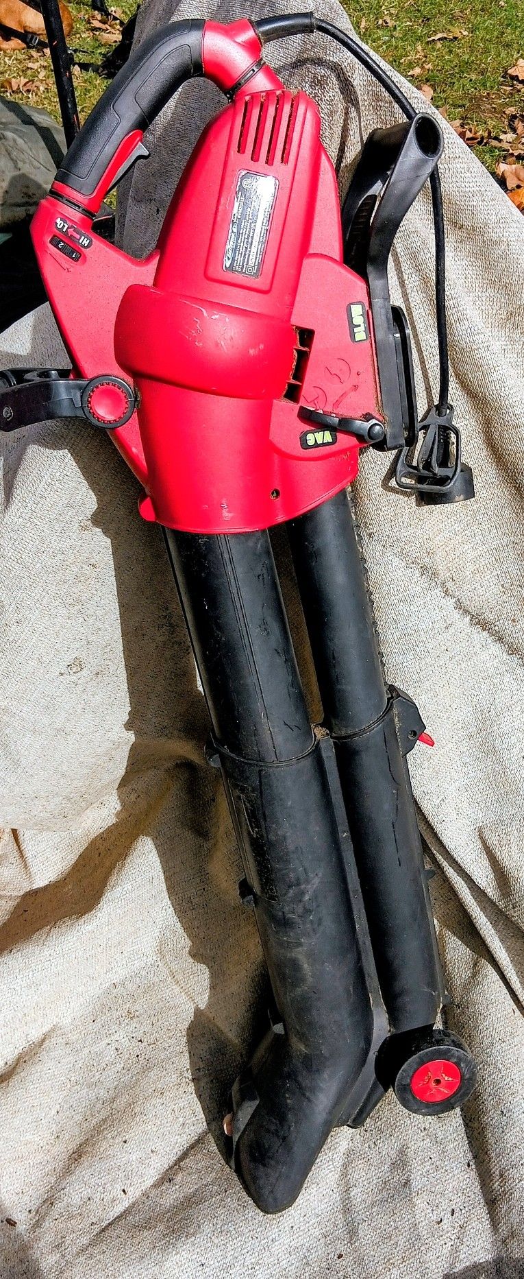 Earthwise Power Tools by ALM 12-Amp 120V Corded 3 in 1 Blower/Vacuum/Mulcher