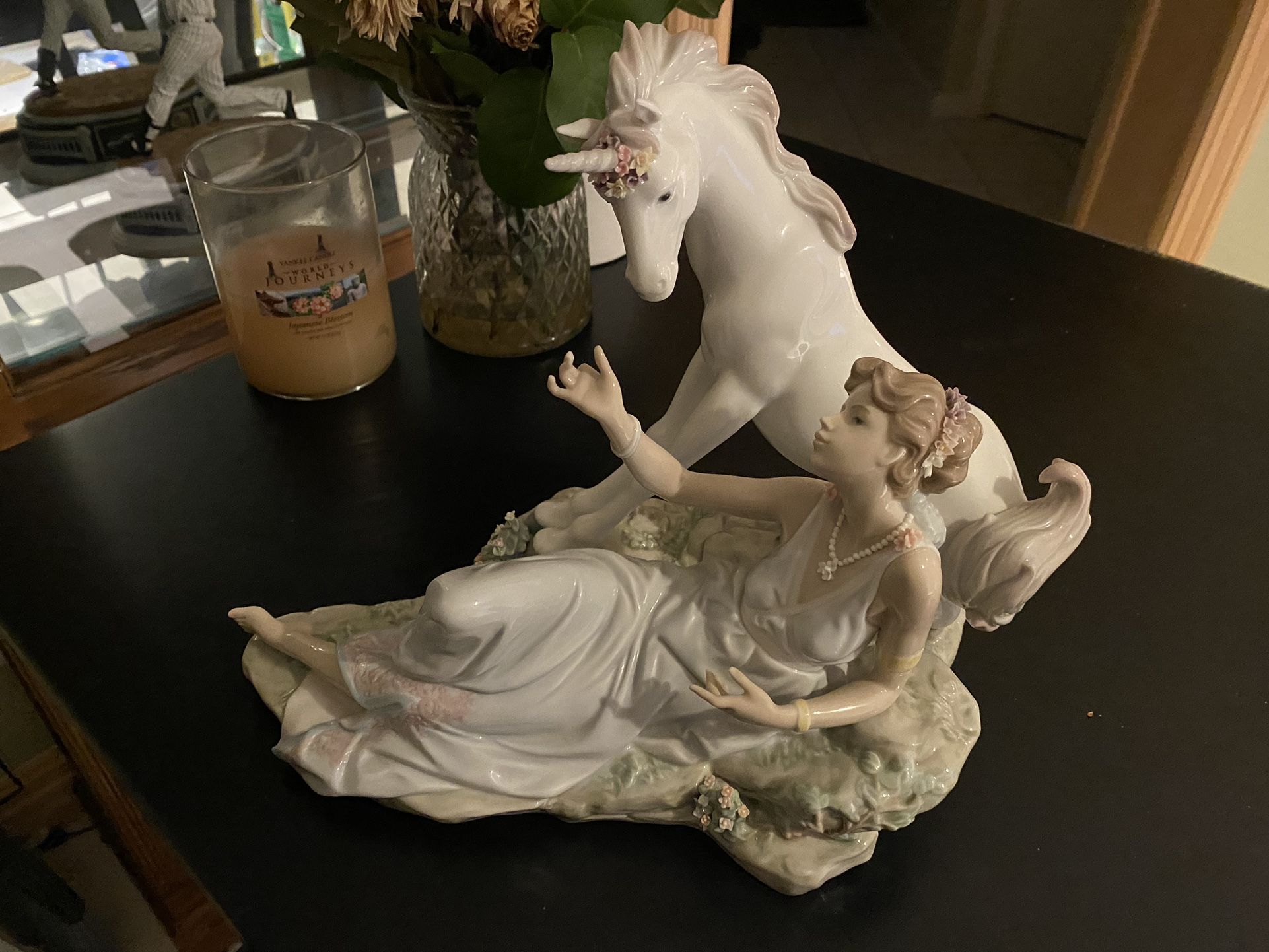 Rare Lladro “The Goddess and the Unicorn” Statue Model 6007 (Discontinued in 2004)