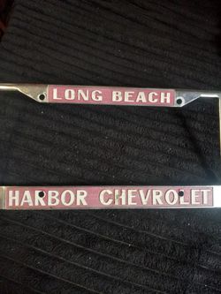 Long Beach Harbor Chevrolet License Plate Frame 