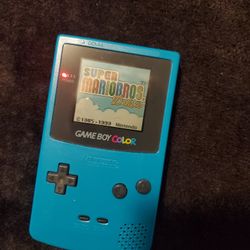 Gameboy Color Teal Tested And Working 